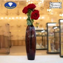 Lọ hoa pha lê Bohemia Optika 40cm màu tím