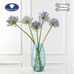 Lọ hoa pha lê Bohemia Optika màu xanh dương 32.5cm