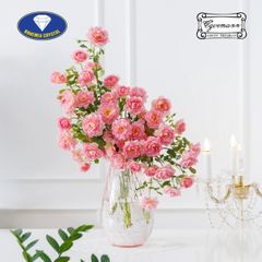 Lọ hoa pha lê Bohemia Optika Oval 25cm hồng