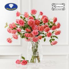  Lọ hoa pha lê Bohemia Optika Oval 25cm trong suốt 