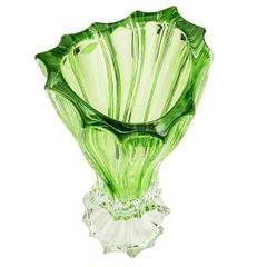  Lọ hoa pha lê Bohemia Plantica 40cm chân cao nhiều màu 