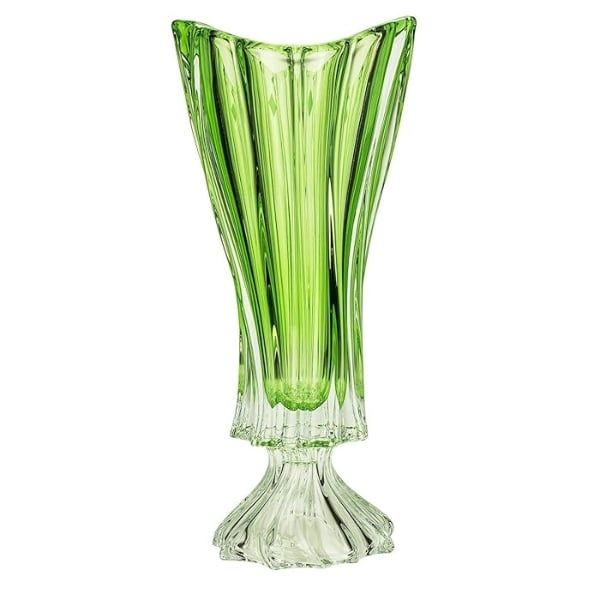 Lọ hoa pha lê Bohemia Plantica 40cm chân cao nhiều màu