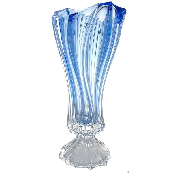 Lọ hoa pha lê Bohemia Plantica 40cm chân cao nhiều màu