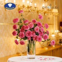  Lọ hoa pha lê Bohemia Vaza cao 26cm 