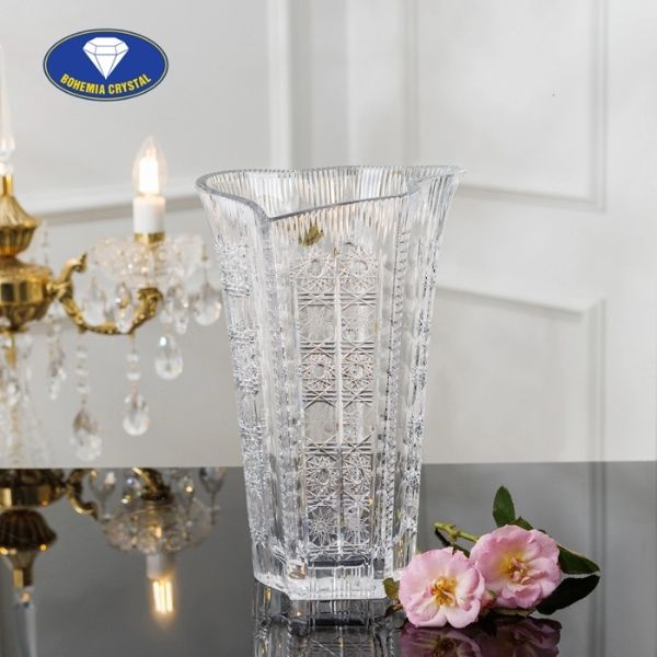 Lọ hoa pha lê mài Bohemia Classic 57 cao 30.5cm