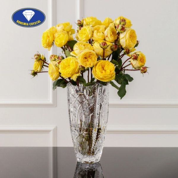 Lọ hoa pha lê mài Bohemia Classic 56 cao 30.5cm