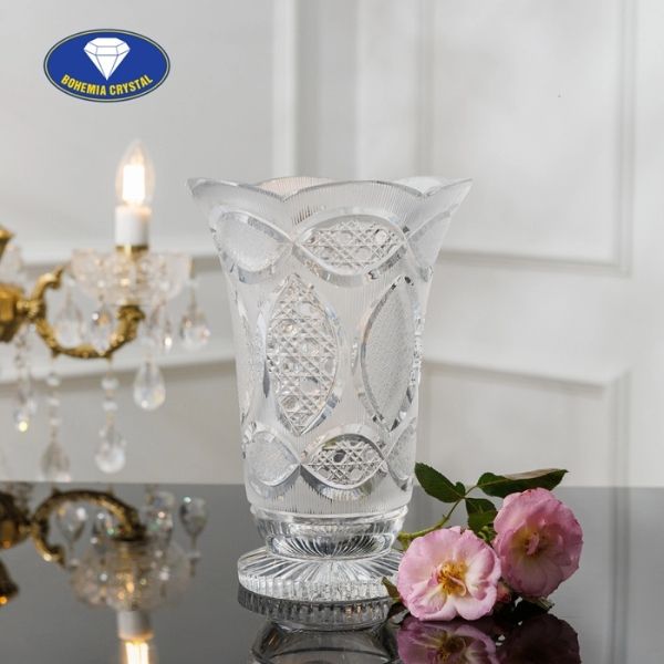 Lọ hoa pha lê mài Bohemia Classic 56 cao 25.5cm