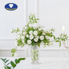 Lọ hoa pha lê mài Bohemia Classic 57 cao 20.5cm