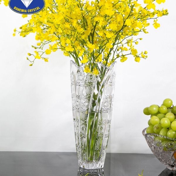 Lọ hoa pha lê mài Bohemia Classic 57 cao 30.5cm