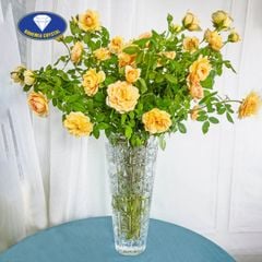 Lọ hoa pha lê mài Bohemia Classic cao 35.5cm