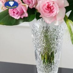  Lọ hoa pha lê mài Bohemia Hoarfrost 40cm 
