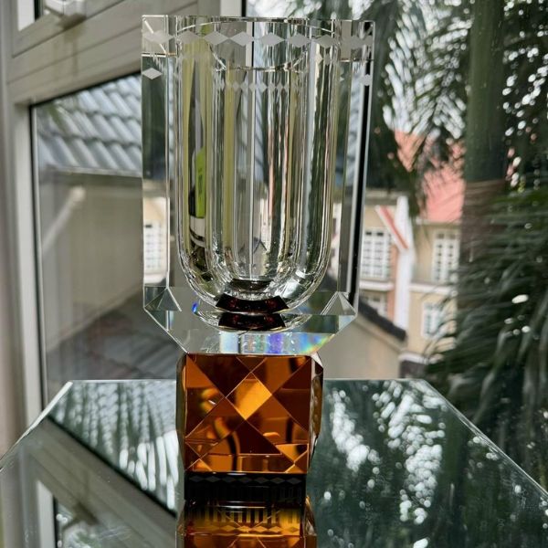 Lọ Hoa Pha Lê Ohio Reflections Copenhagen Cam 13x13x27.8cm