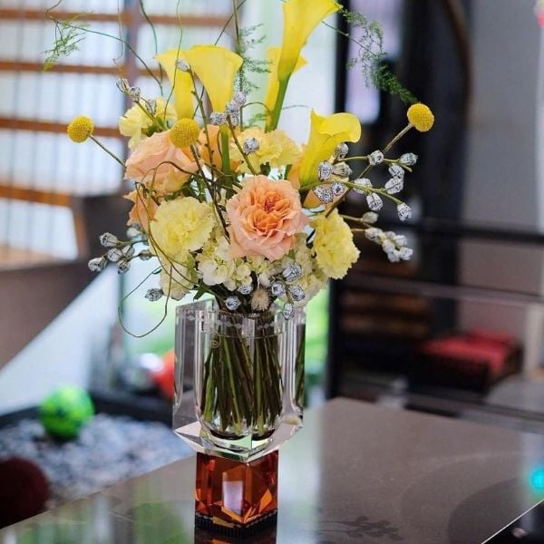 Lọ Hoa Pha Lê Ohio Reflections Copenhagen Cam 13x13x27.8cm