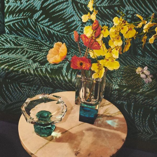 Lọ Hoa Pha Lê Ohio Reflections Copenhagen Xanh dương 11x11x25cm