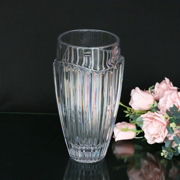 Lọ hoa pha lê Rogaska Oceania 30cm tạo hình thủ công