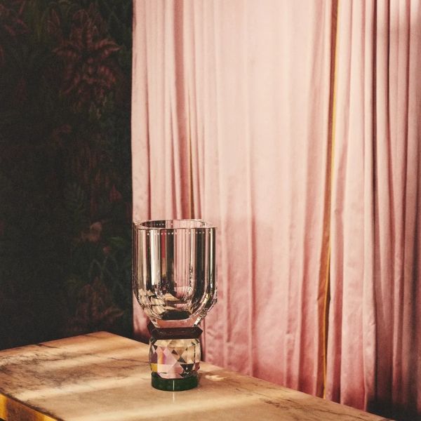 Lọ Hoa Pha Lê Utah Reflections Copenhagen xanh 13x13x27.8cm