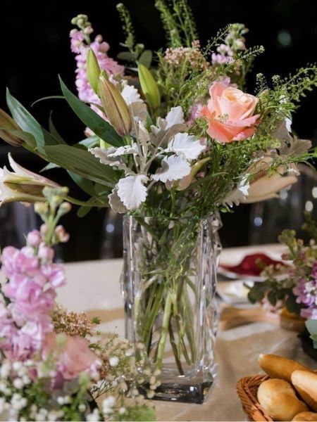 Lọ hoa Rogaska Crystallization 26cm pha lê cao cấp tạo hình thủ công