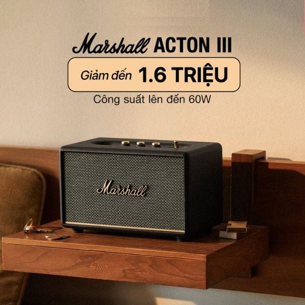 Loa bluetooth Marshall Acton III có công suất đến 60W