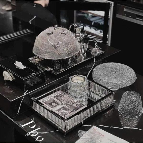 Lồng bàn mạ bạc Edzard 30cm trang trí bướm đậu - Germany