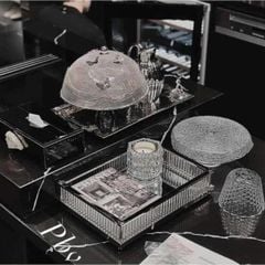  Lồng bàn mạ bạc Edzard 30cm trang trí bướm đậu - Germany 