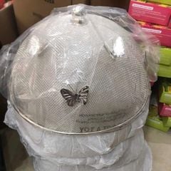  Lồng bàn mạ bạc Edzard 30cm trang trí bướm đậu - Germany 