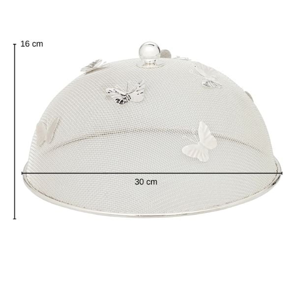 Lồng bàn mạ bạc Edzard 30cm trang trí bướm đậu - Germany