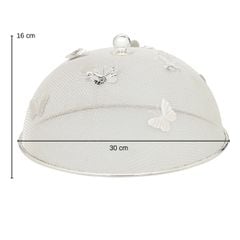  Lồng bàn mạ bạc Edzard 30cm trang trí bướm đậu - Germany 