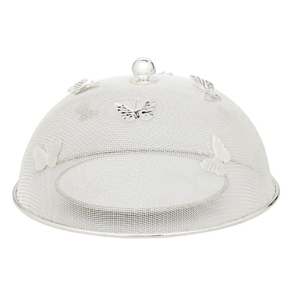 Lồng bàn mạ bạc Edzard 30cm trang trí bướm đậu - Germany