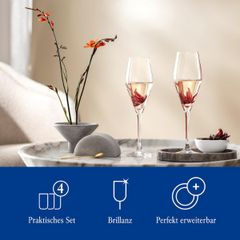  Set 4 Ly pha lê Villeroy & Boch Rock 260ml 