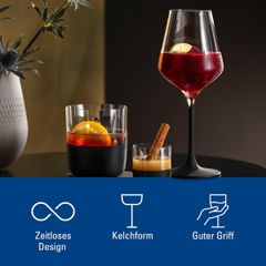  Set 4 Ly pha lê Villeroy & Boch Rock 410ml 