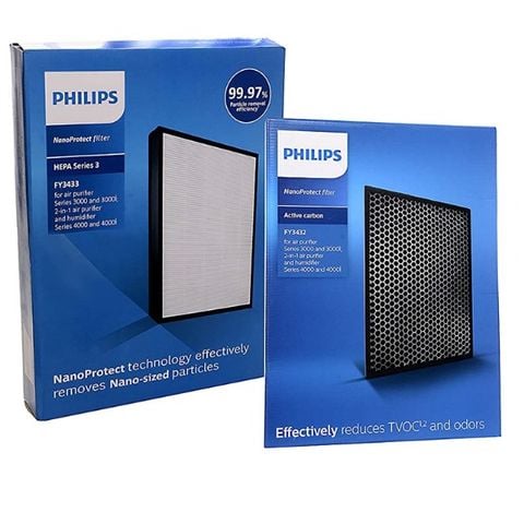 Màng lọc FY3433 + FY3432 thay thế cho Máy lọc không khí Philips Serie 3000