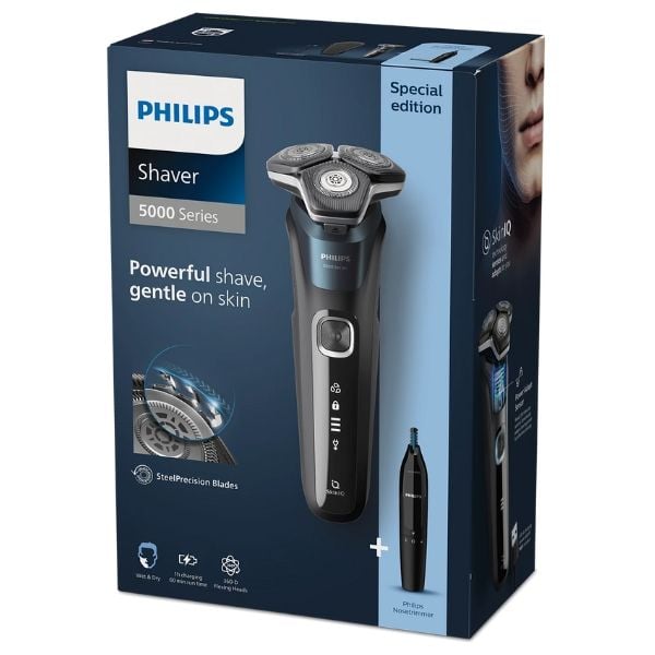Máy cạo râu Philips S5889/11 Series 5000 kèm tỉa lông mũi - Hà Lan