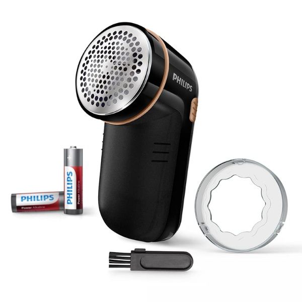 Máy cắt lông xù Philips GC026 có 2 màu: xanh/ đen 3 lưỡi dao kép