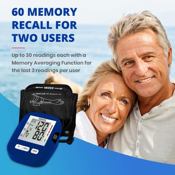 Máy đo huyết áp bắp tay HoMedics BPA-0200 bộ nhớ 120 cảnh báo nhịp tim