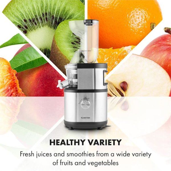 Máy Ép Chậm Klarstein Fruitberry Slow Juicer 400W Cực kỳ dễ làm sạch nhờ phụ kiện có thể tháo lắp dễ dàng