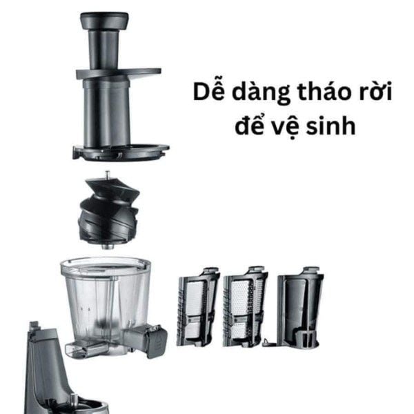 Máy ép chậm Severin ES 3571 dễ dàng sử với nhiều chức năng và dễ dàng tháo lắp cũng như vệ sinh.