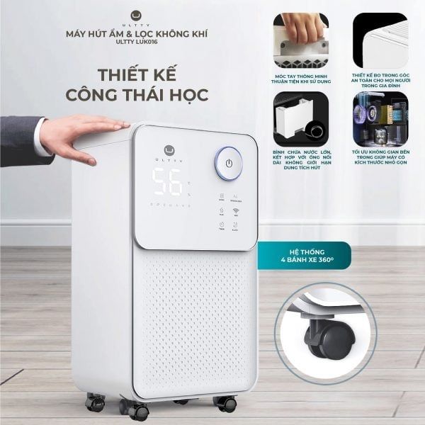 Máy hút ẩm & lọc không khí U Ultty LUK016 20 lít