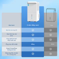  Máy hút ẩm Lumias LMD-50L 50L/ngày, 70-120m2 