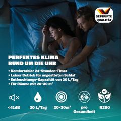  Máy hút ẩm Monzana 20L/ngày Wifi Smart Home App 