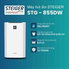  Máy hút ẩm Steiger STG 855DW 55L 
