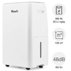  Máy hút ẩm Wood’s MRD25GW Wifi 30 lít/ngày 120m2 
