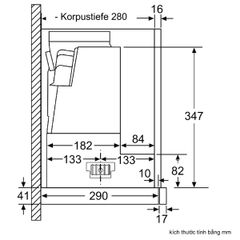  Máy hút mùi âm tủ Bosch DFR067A52 Series 4 