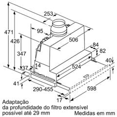 Máy hút mùi Bosch DFS067A50 Serie 4 
