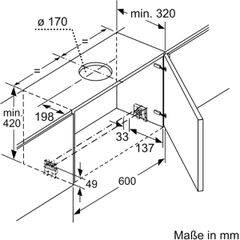  Máy hút mùi Bosch DFS067J50 Serie 8 