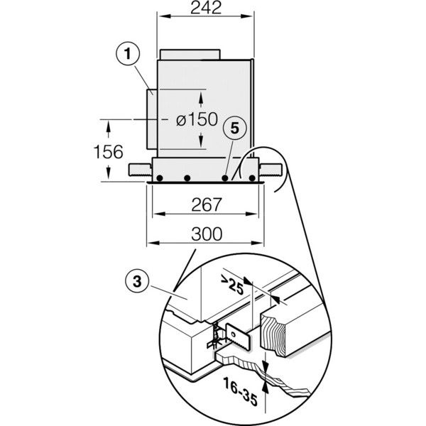 Kích thước của Máy hút mùi Miele DA 2698