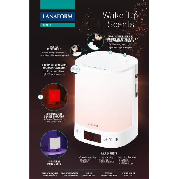 Máy khuếch tán tinh dầu Lanaform Wakeup Scents LA190202