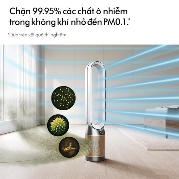 Máy lọc không khí Dyson TP09 kiêm quạt không cánh ngăn 99.95% chất ô nhiễm