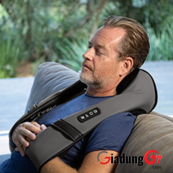 Máy massage cổ vai gáy HoMedics NMS-675H pin sạc điều khiển giọng nói