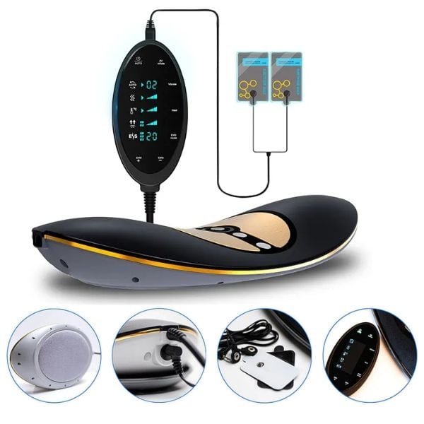 Máy massage lưng Alphay JKAH-2C có nhiệt hồng ngoại, rung, điện xung, EMS