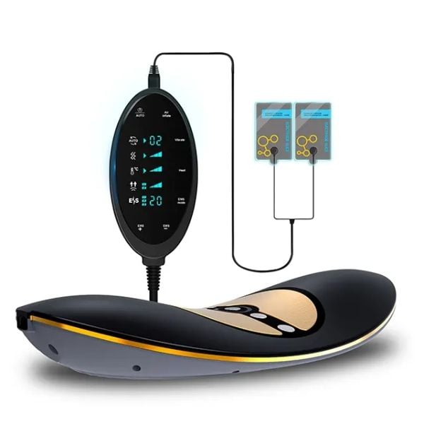 Máy massage lưng Alphay JKAH-2C có nhiệt hồng ngoại, rung, điện xung, EMS